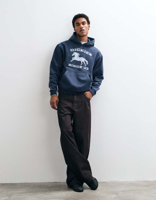 Dickies horse graphic hoodie in navy blue, 2 of 9