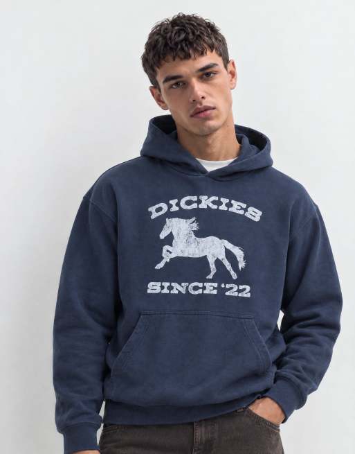 Dickies horse graphic hoodie in navy blue, 6 of 9