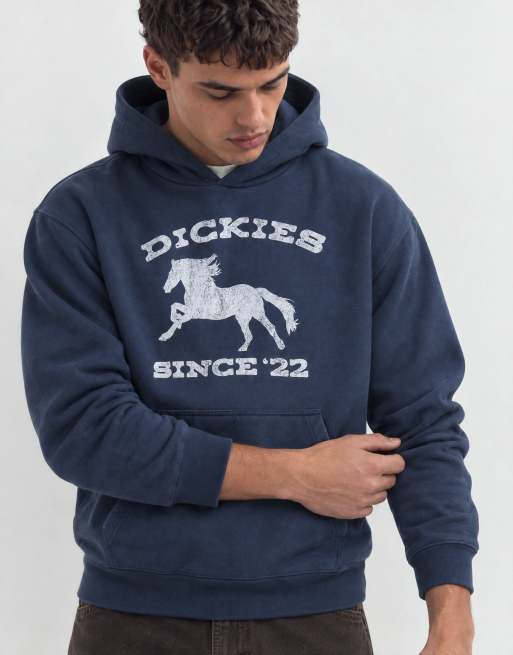 Dickies horse graphic hoodie in navy blue, 9 of 9