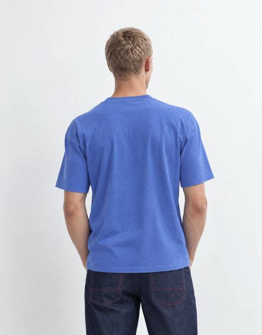 Dickies horse short sleeve graphic t-shirt in washed blue, 7 of 10
