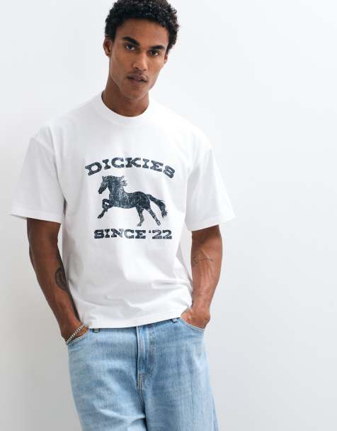 Dickies horse short sleeve graphic t-shirt in white - view 1