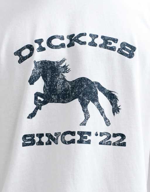 Dickies horse short sleeve graphic t-shirt in white, 3 of 8