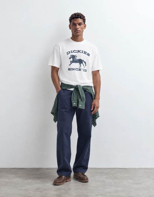 Dickies horse short sleeve graphic t-shirt in white, 6 of 8