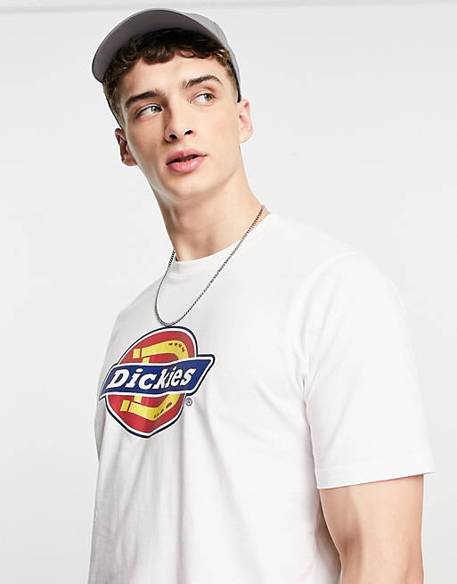 Men Dickies Horseshoe Icon Logo t-shirt in white 