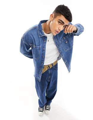 Dickies houston denim shirt in classic blue - ASOS Price Checker