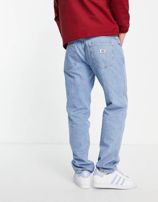 Dickies – Houston – Ljusblå jeans i regular fit, 2 av 4