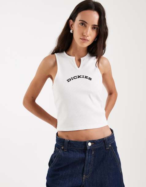 Dickies - Hvid overdel med V-hals - view 1