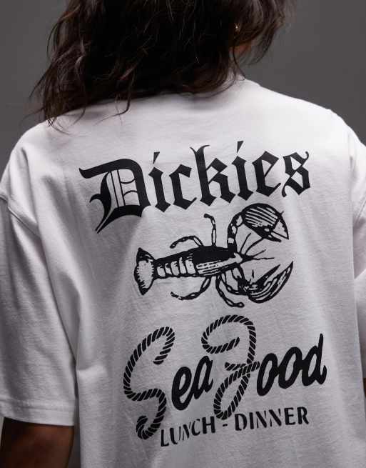 Dickies - Hvid T-shirt med grafisk 'Diner'-print på ryggen, 4 af 4