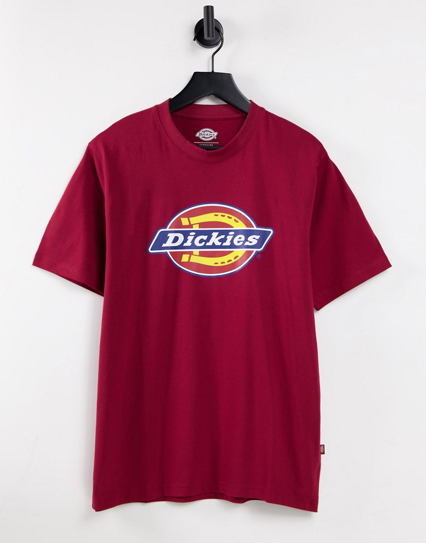 Dickies icon logo T-shirt in gray-Red