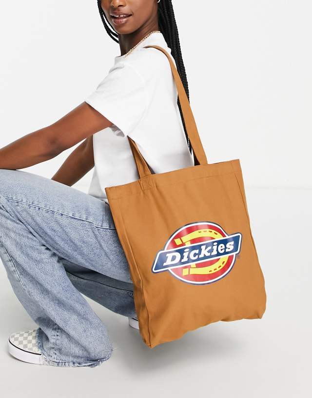 Dickies icon logo tote bag in brown