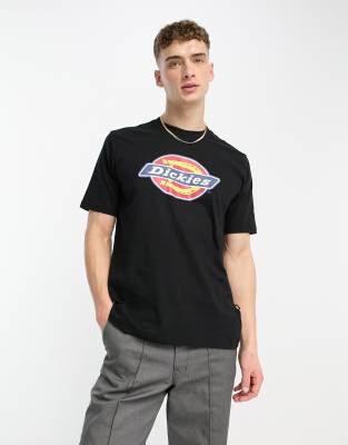Icon - T-shirt nera con logo-Black - Dickies T-shirt donna  - immagine3