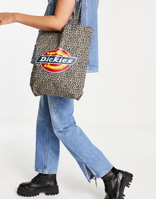 Dickies Icon tote bag in leopard print