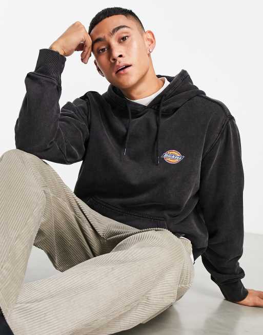 Dickies Icon washed logo hoodie in black