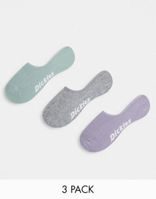 Dickies invisible 3 pack socks in multi