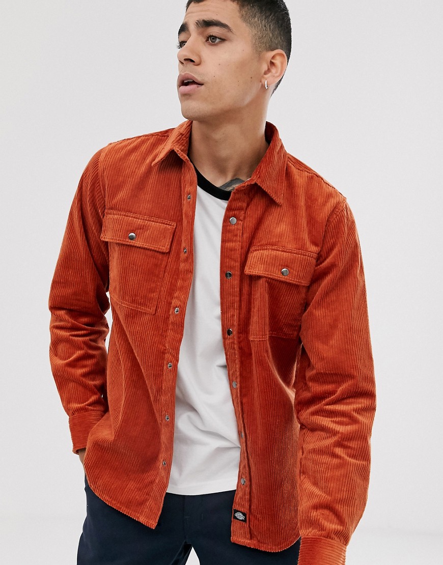 Dickies - Ivel - Camicia a coste arancione ruggine