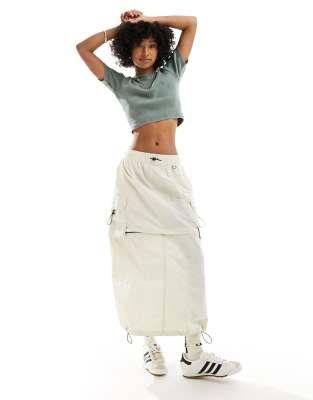 Dickies Dickies jackson cargo skirt in cream-White