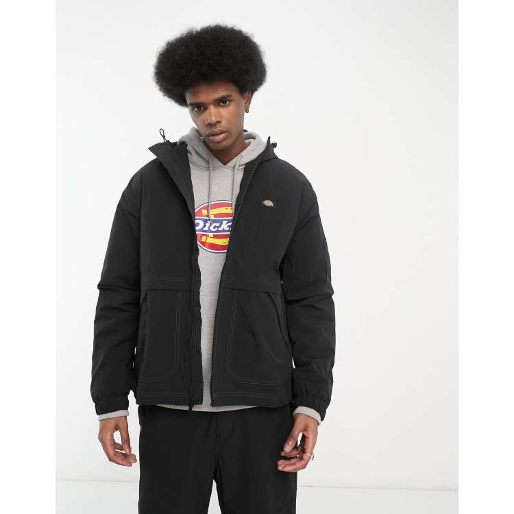 Dickies – Jackson – Jacke in Schwarz mit Kapuze ASOS
