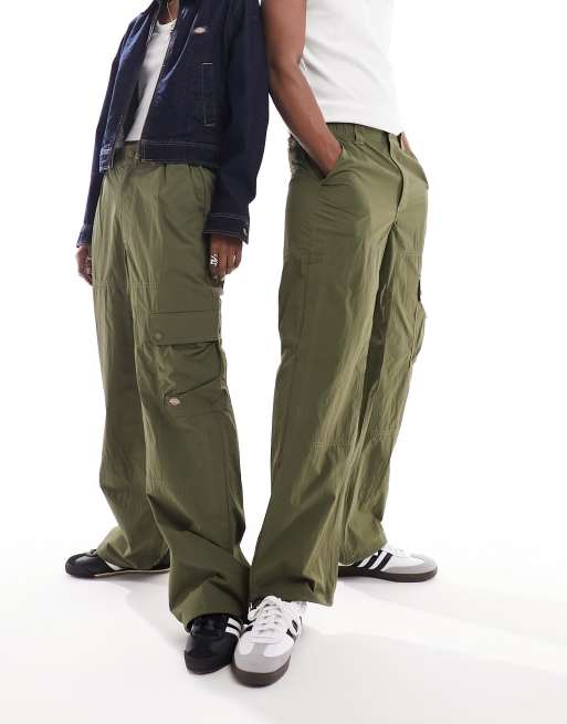 Dickies Jackson nylon cargo pants in military green