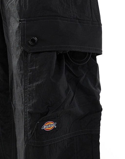Dickies jackson nylon cargo trousers in black