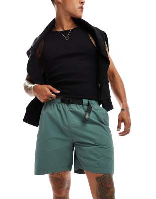 Jackson tape belt shorts in khaki-Green