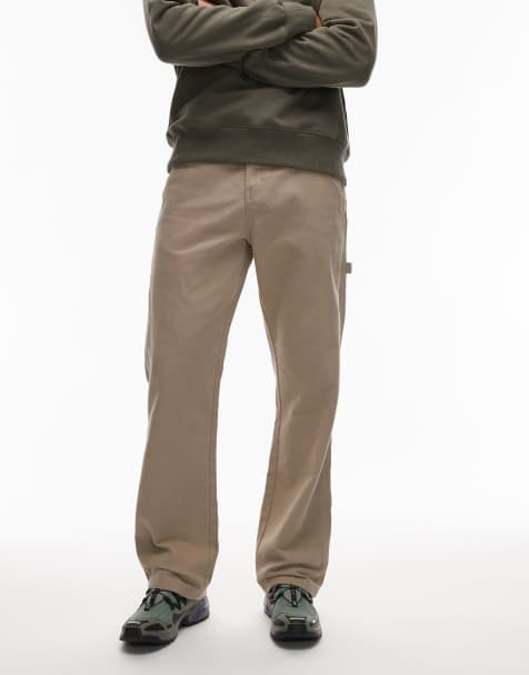 Dickies canvas carpenter trousers in light tan