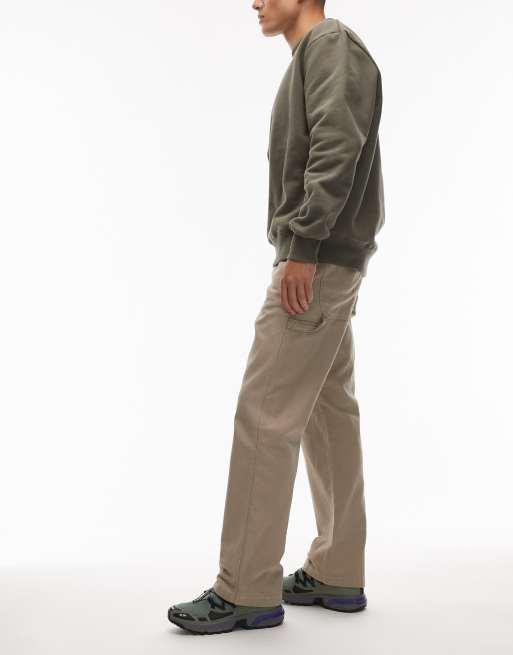 Dickies – Jasnobrązowe płócienne spodnie typu carpenter, 3 z 5