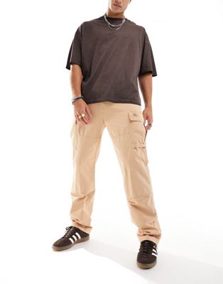 Dickies johnson cargo trousers in beige - ASOS Price Checker