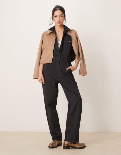 Dickies - Jumpsuit met korte mouwen in zwart - view 1