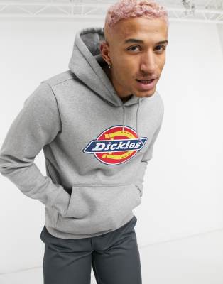 Dickies – Kapuzenpullover in Grau mit Logosymbol 