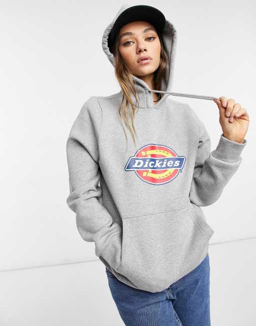 Dickies – Kapuzenpullover mit kultigem Hufeisen-Logo in Grau