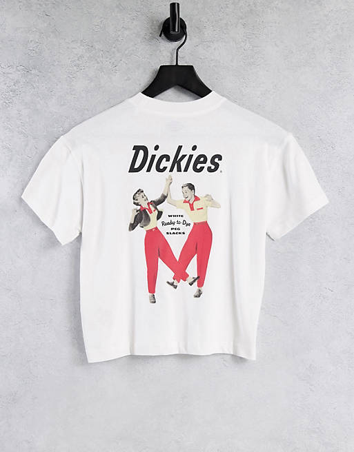 Tops Dickies Kelliher back print t-shirt in white 