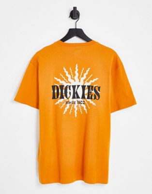 Dickies Kelso back print t-shirt in orange