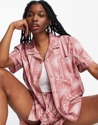 Dickies Kelso short sleeve shirt in Withered Rose - ASOS Price Checker