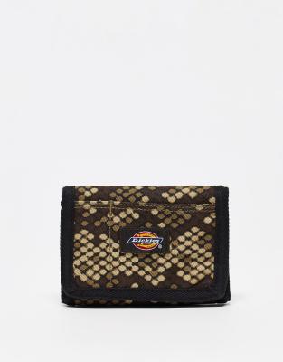 Dickies Kentwood AOP wallet in beige-Neutral