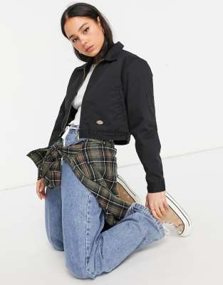 black cropped jacket