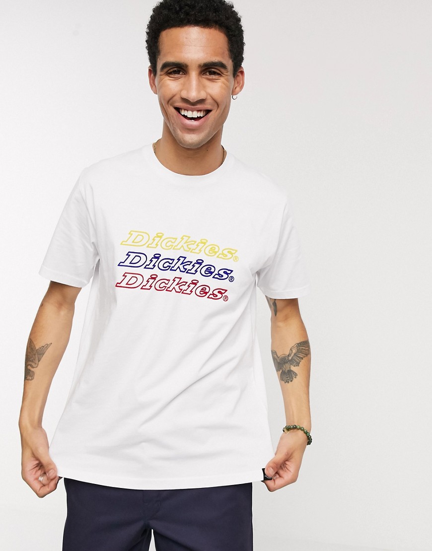 Dickies - Kings Bay - Hvid t-shirt med logoprint