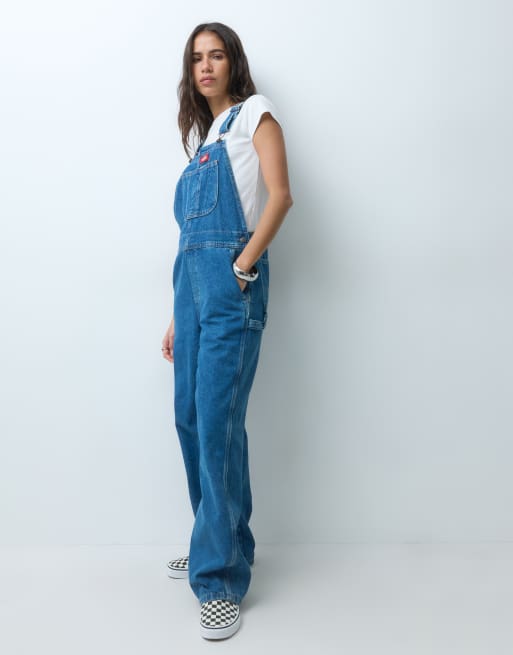 Dickies klasyczne jeansowe ogrodniczki w kolorze niebieskim, 2 z 5