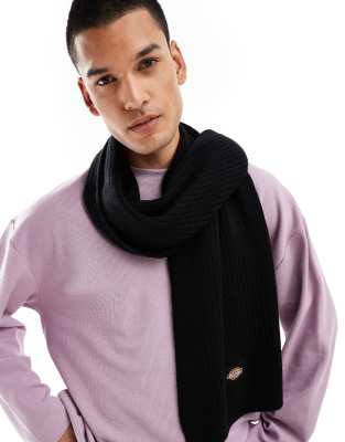 Dickies Dickies knitted scarf in black