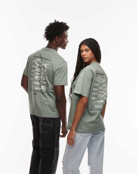 Dickies laryville graphic backprint t-shirt in light green - view 1