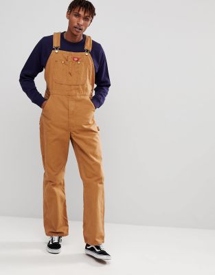 dickies brown overalls