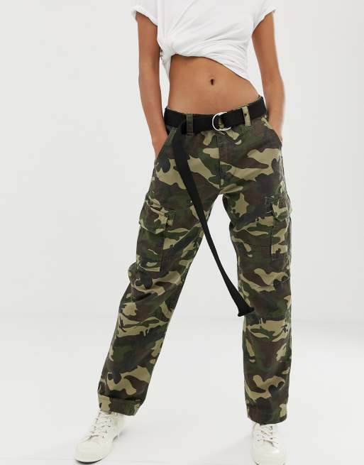 - Legerbroek zakken in camo ASOS