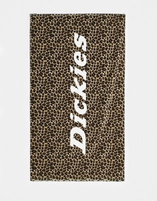 Dickies leopard print beach towel in multi