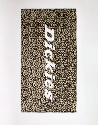 Dickies leopard print towel in multi