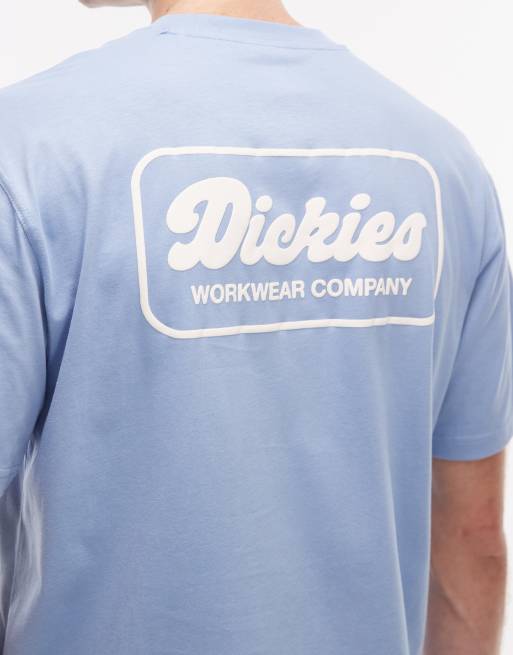 Dickies - Lewistown - Blå T-shirt med print på ryggen, 5 af 5