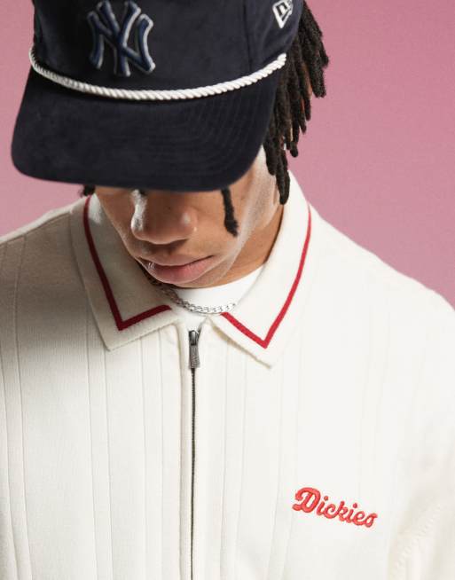 Dickies Lewistown cardigan in cream | ASOS