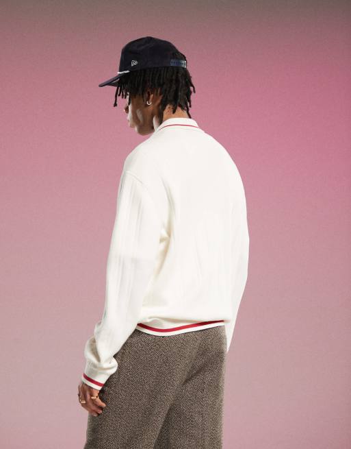 Dickies Lewistown cardigan in cream | ASOS