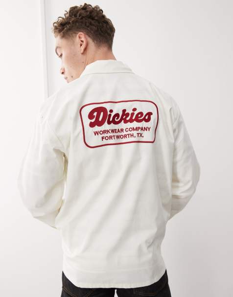 Dickies Lewistown long sleeve shirt in cream - view 1