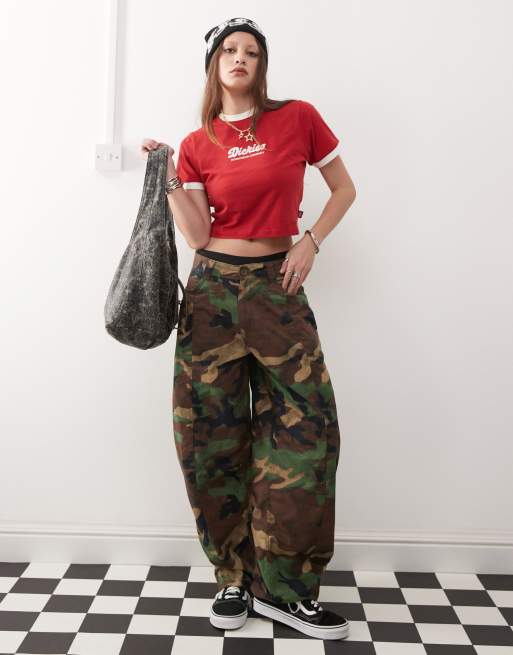 Dickies Lewistown ringer T-shirt in red | ASOS