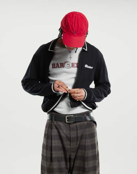 Dickies - Lewistown - Sort strikket cardigan med striber - view 1