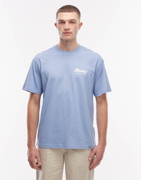 Dickies – Lewistown – T-Shirt in Blau mit Rückenprint - view 1